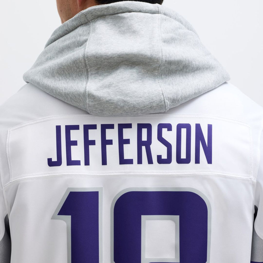 Minnesota Vikings Justin Jefferson White Alternate Vapor F.U.S.E. Limited Jersey product image 8, provided for visual