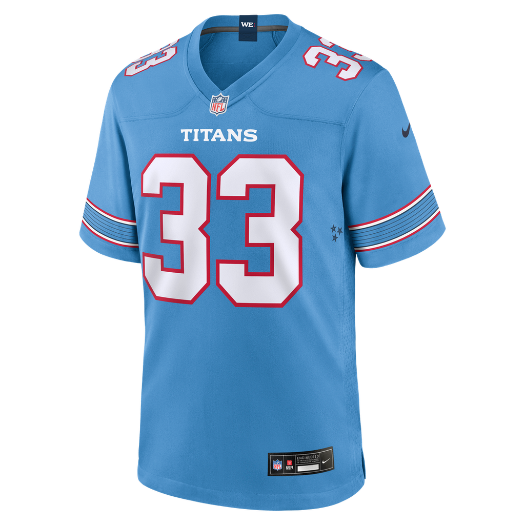 Tennessee Titans Cedric Gray Light Blue Game Jersey product image 2, provided for visual reference and product detail review