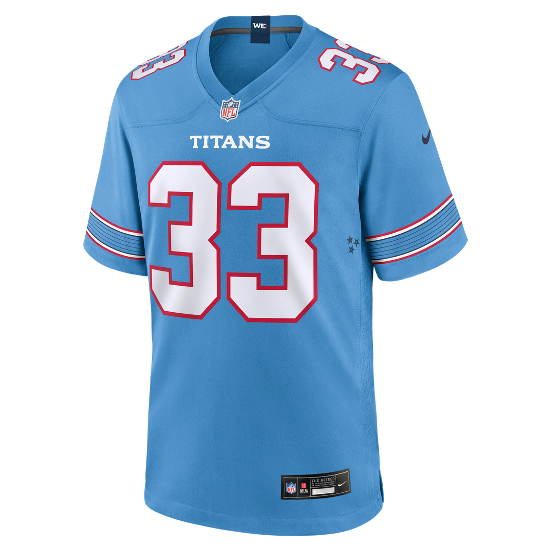 Tennessee Titans Cedric Gray Light Blue Game Jersey product image 2, provided for visual reference and product detail review