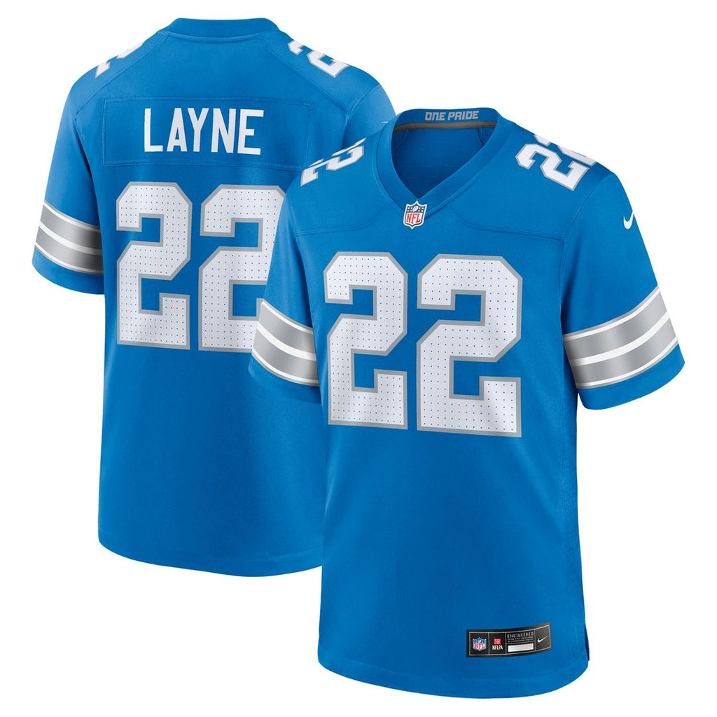 Detroit Lions Bobby Layne Blue Retired Player Game Jersey product image 1, provided for visual reference and product detail