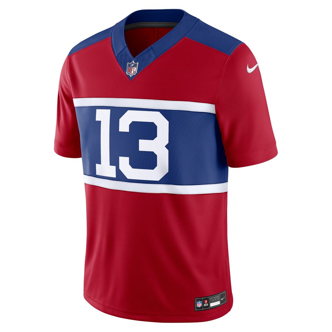 New York Giants Jalin Hyatt Century Red Alternate Vapor F.U.S.E. Limited Jersey product image 2, provided for visual