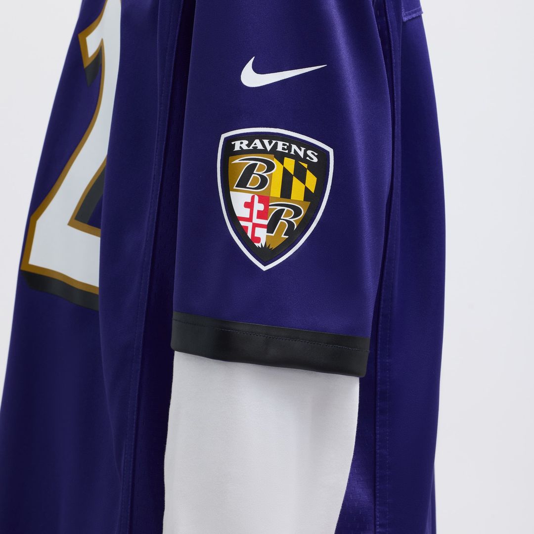 Baltimore Ravens Derrick Henry Purple Game Player Jersey product image 10, provided for visual reference and product detail