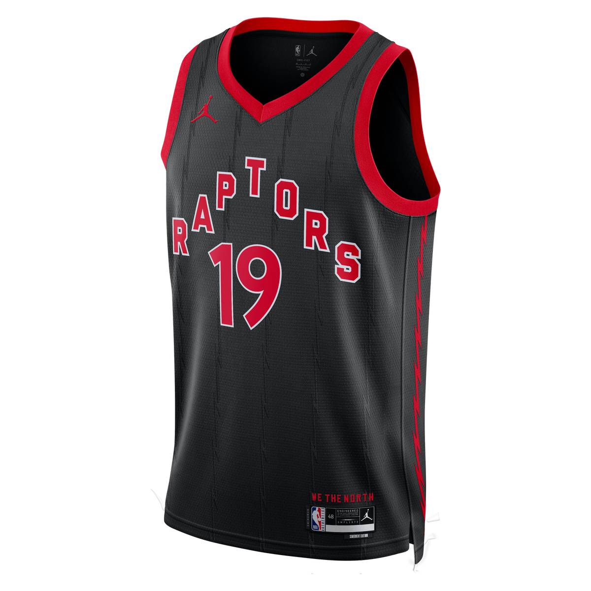 Jakob Poeltl Toronto Raptors Statement Edition Swingman Jersey - Black - Unisex product image 3, provided for visual