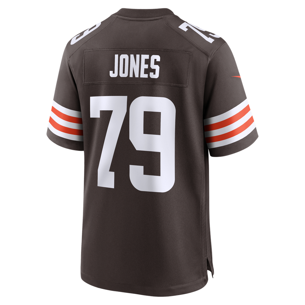 Cleveland Browns Dawand Jones Brown Team Game Jersey product image 3, provided for visual reference and product detail review