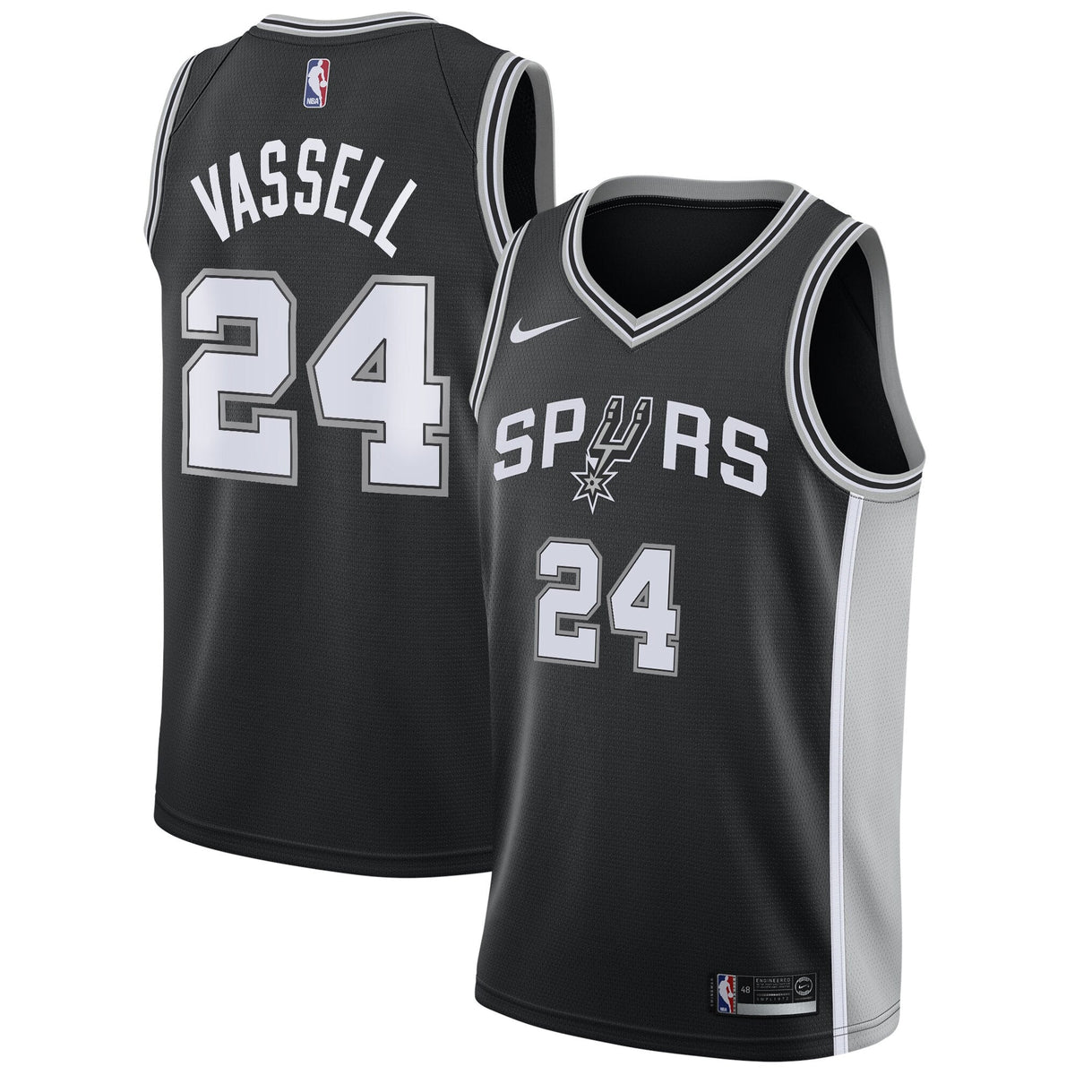 San Antonio Spurs Icon Basketball Jersey - Devin Vassell - Unisex product image 1, provided for visual reference and product