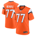 Denver Broncos Quinn Meinerz Orange Team Game Jersey product image 1, provided for visual reference and product detail review
