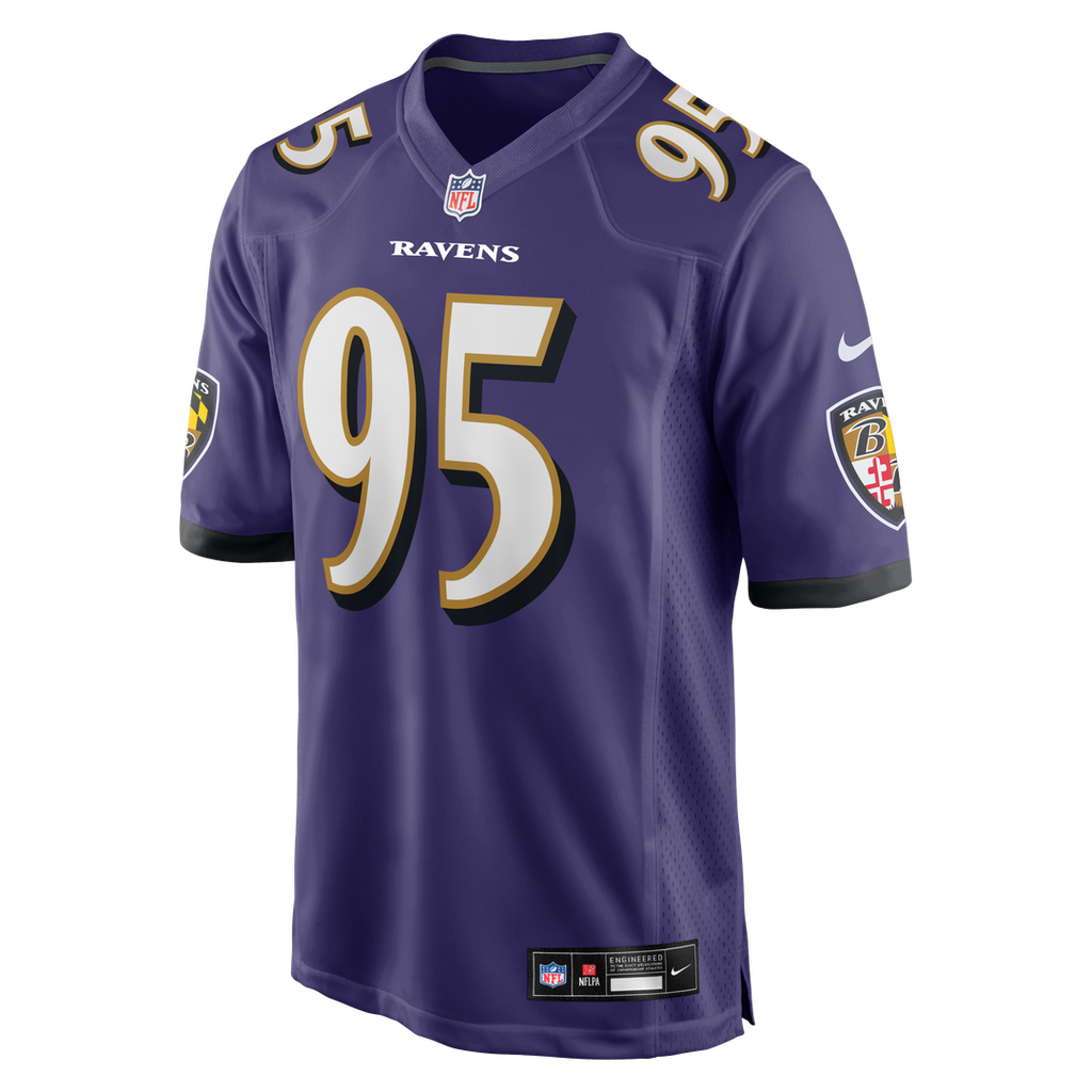 Baltimore Ravens Tavius Robinson Purple Team Game Jersey product image 2, provided for visual reference and product detail