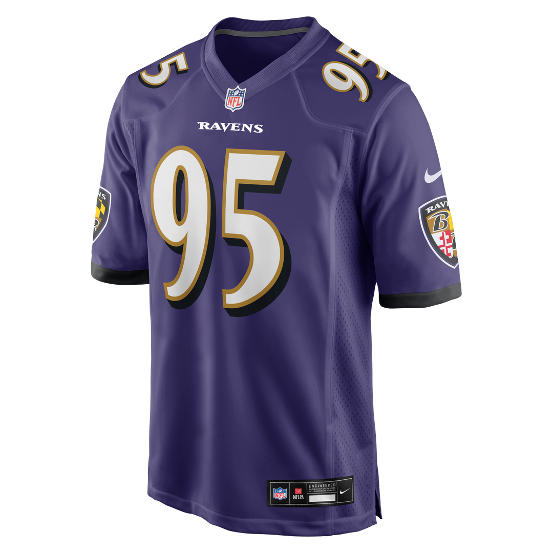 Baltimore Ravens Tavius Robinson Purple Team Game Jersey product image 2, provided for visual reference and product detail