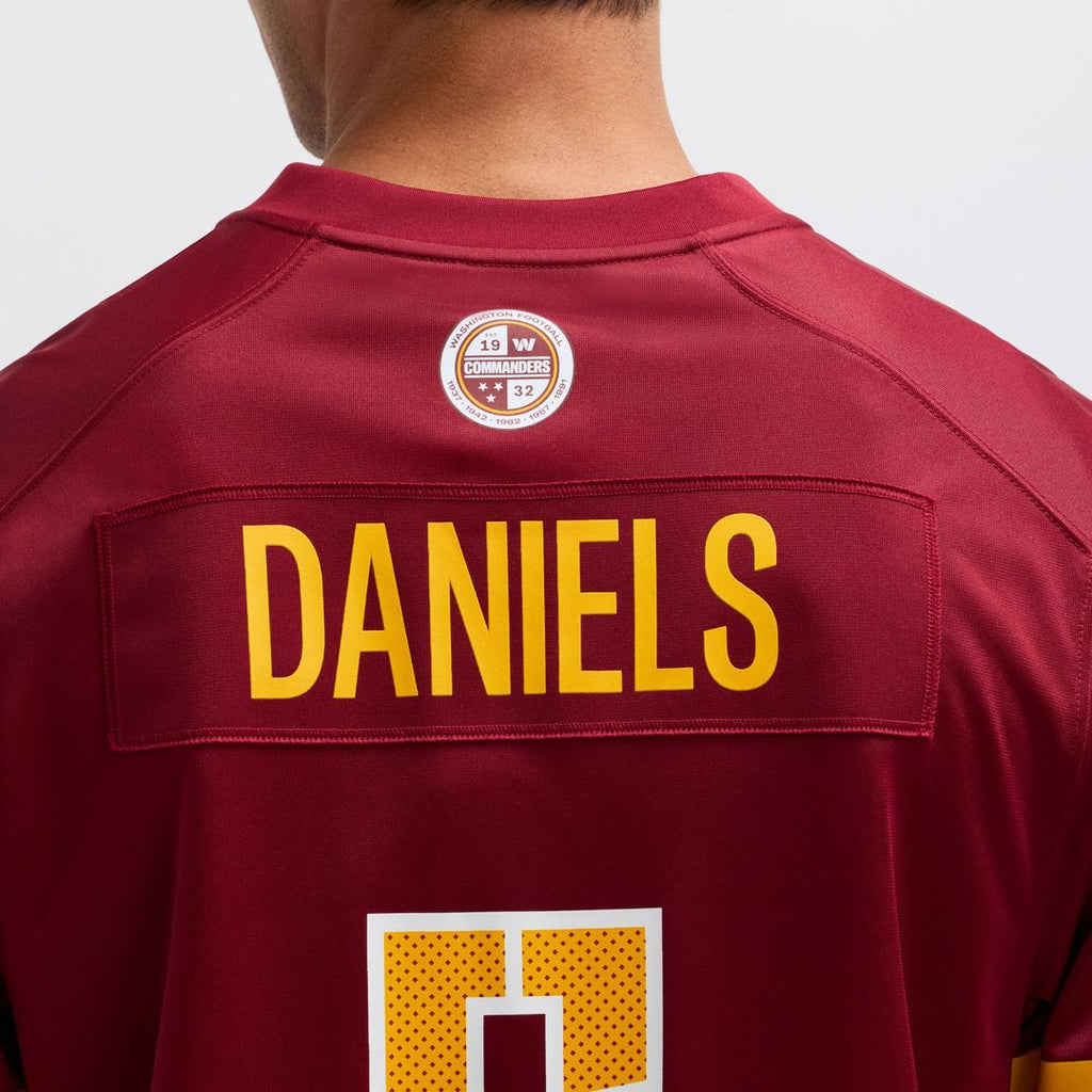Washington Commanders Jayden Daniels Burgundy Player Game Jersey product image 8, provided for visual reference and product