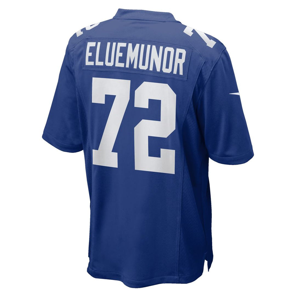New York Giants Jermaine Eluemunor Royal Team Game Jersey product image 3, provided for visual reference and product detail