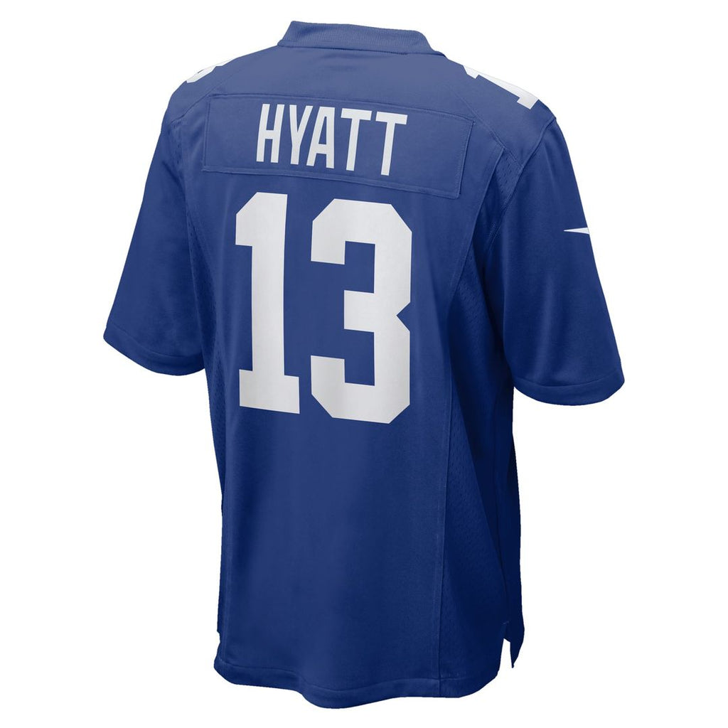 New York Giants Jalin Hyatt Royal Team Game Jersey product image 6, provided for visual reference and product detail review