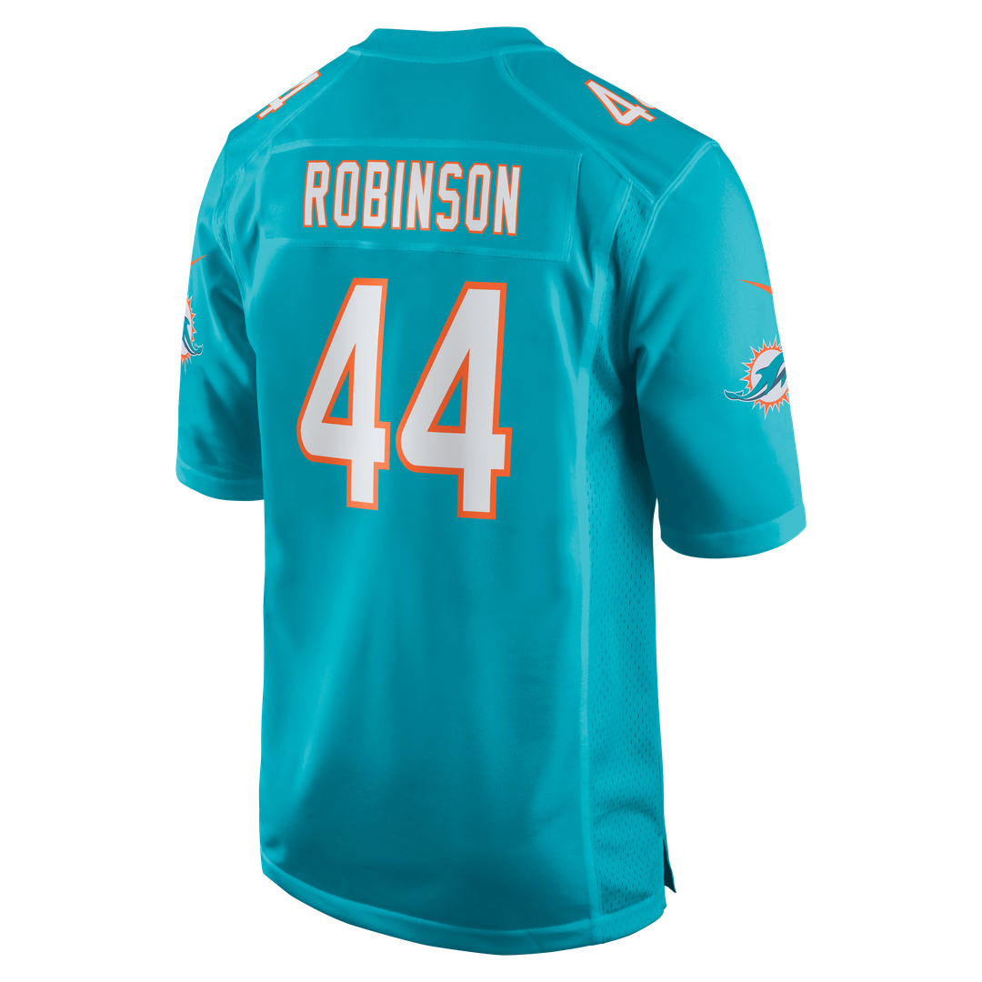 Miami Dolphins Chop Robinson Aqua Game Jersey product image 3, provided for visual reference and product detail review