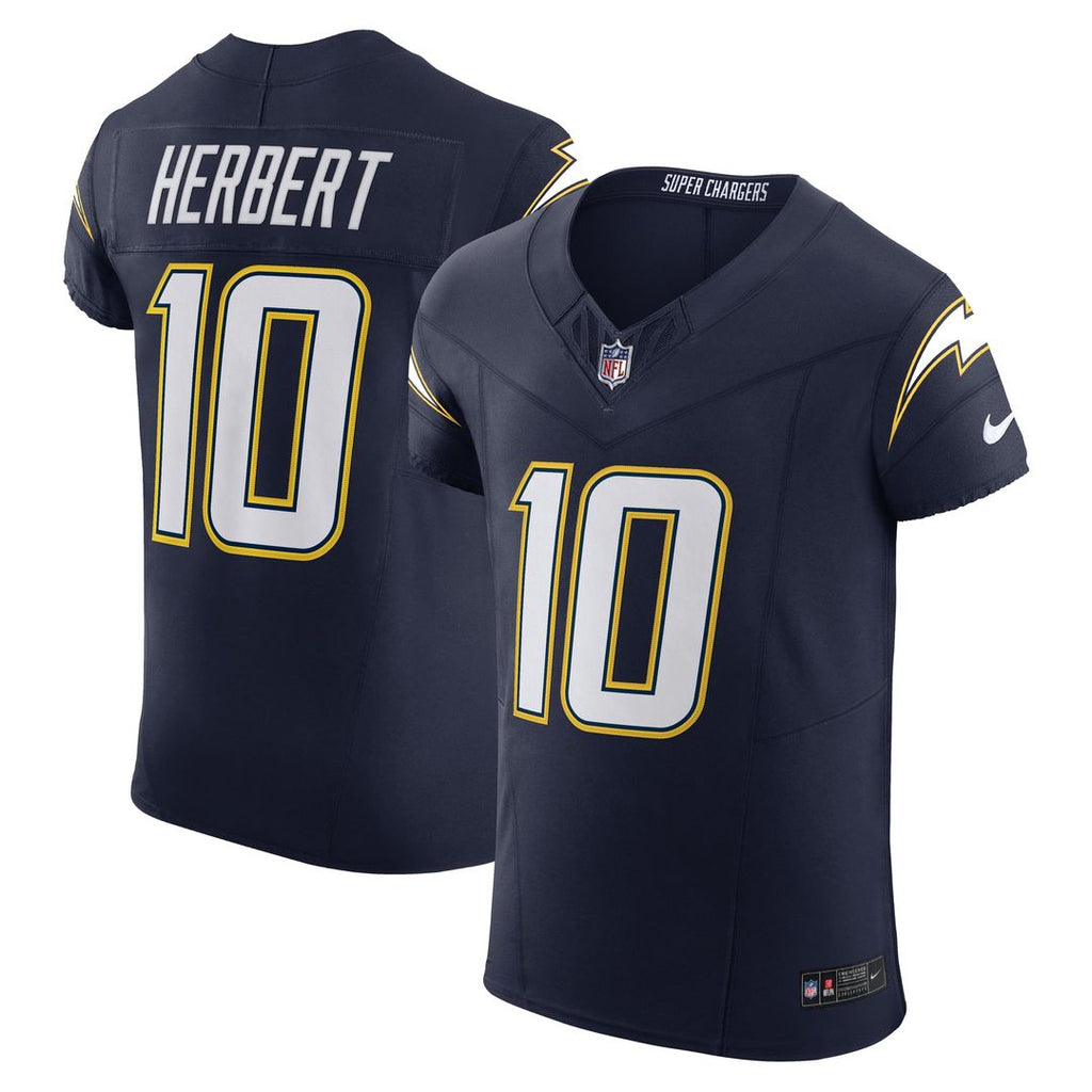 Los Angeles Chargers Justin Herbert Navy Alternate Vapor F.U.S.E. Elite Jersey product image 4, provided for visual