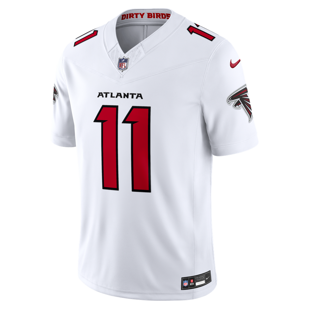 Atlanta Falcons Jalon Walker White Vapor F.U.S.E. Stitched Limited Jersey product image 2, provided for visual reference and
