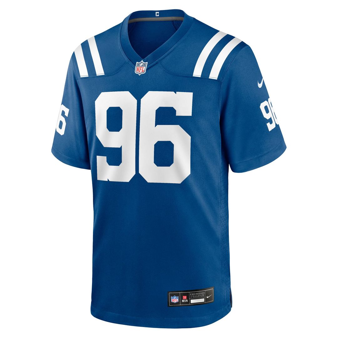 Indianapolis Colts Chris Wormley Royal Team Game Jersey product image 2, provided for visual reference and product detail