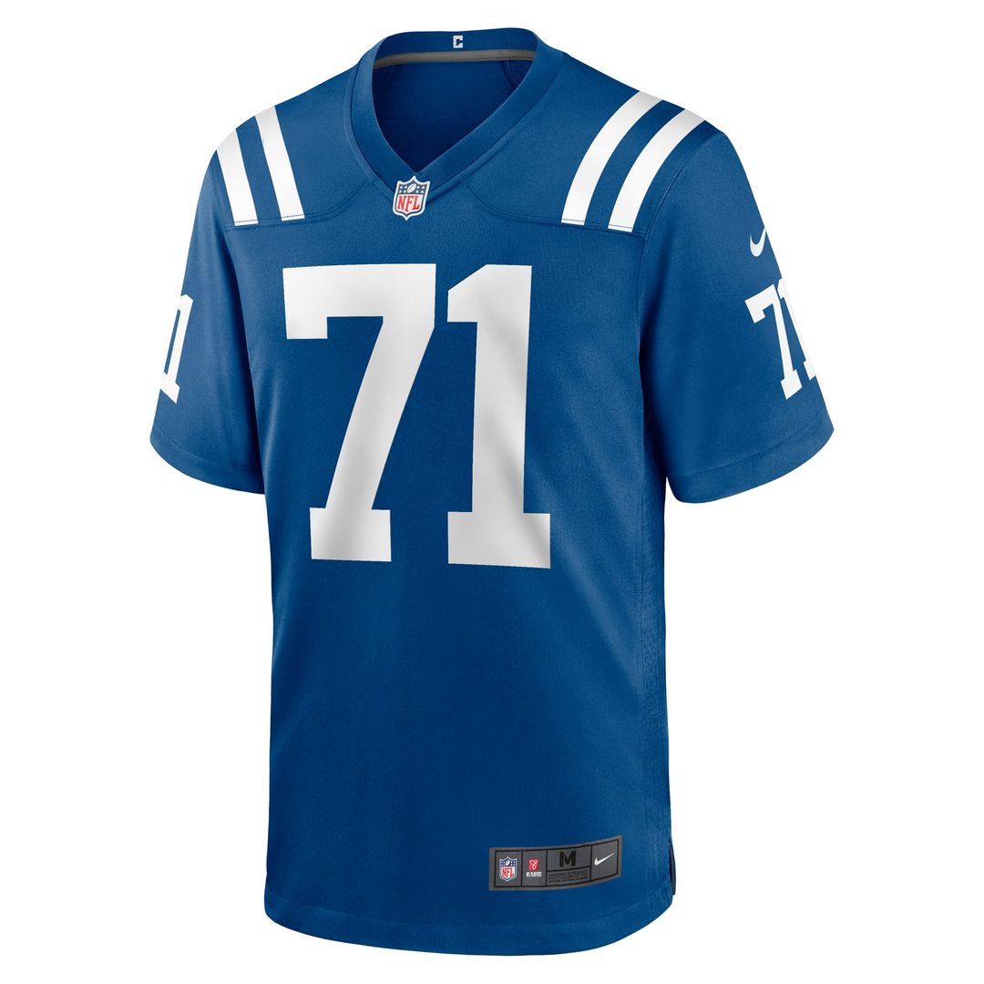 Indianapolis Colts Matt Goncalves Royal Game Jersey product image 2, provided for visual reference and product detail review