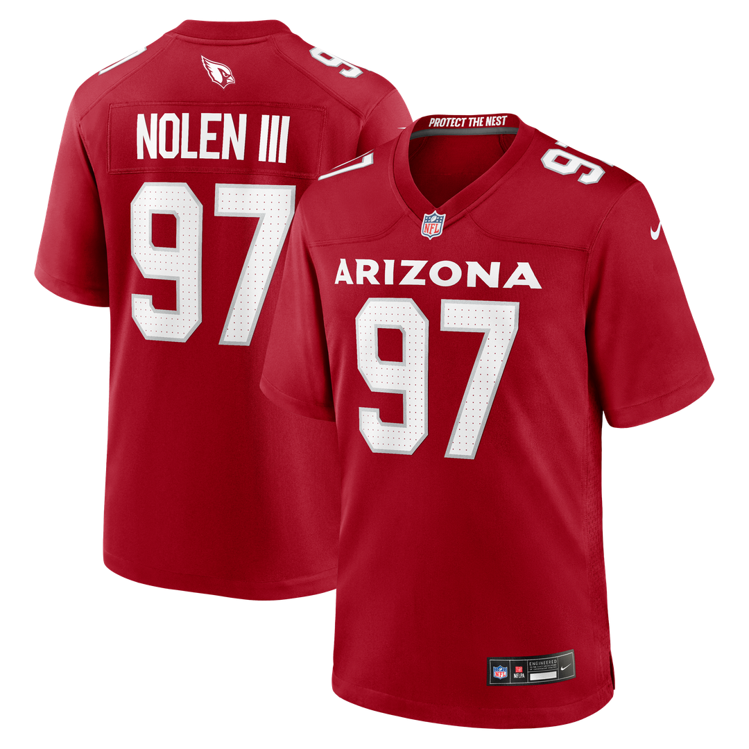 Arizona Cardinals Walter Nolen Cardinal Game Player Jersey product image 1, provided for visual reference and product detail