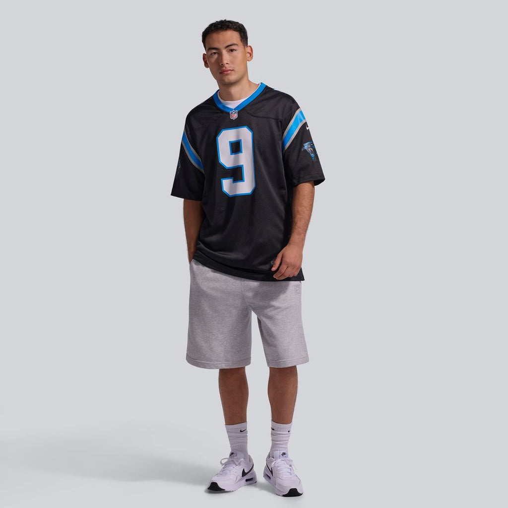 Carolina Panthers Bryce Young Black Team Game Jersey product image 4, provided for visual reference and product detail review