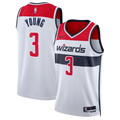 Washington Wizards Association Edition Swingman Basketball Jersey - White - Trae Young - Unisex product image 1, provided