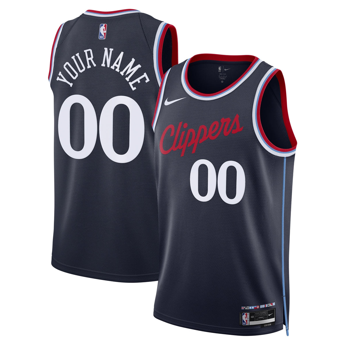 Los Angeles Clippers Replica Icon Swingman Basketball Jersey - Custom - Unisex product image 1, provided for visual