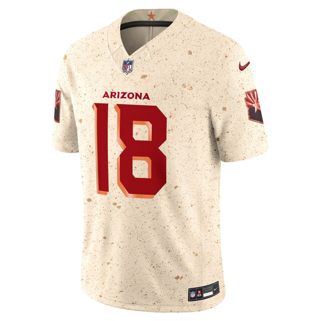 Arizona Cardinals Marvin Harrison Jr. Natural Rivalries Collection Stitched Limited Jersey product image 2, provided for