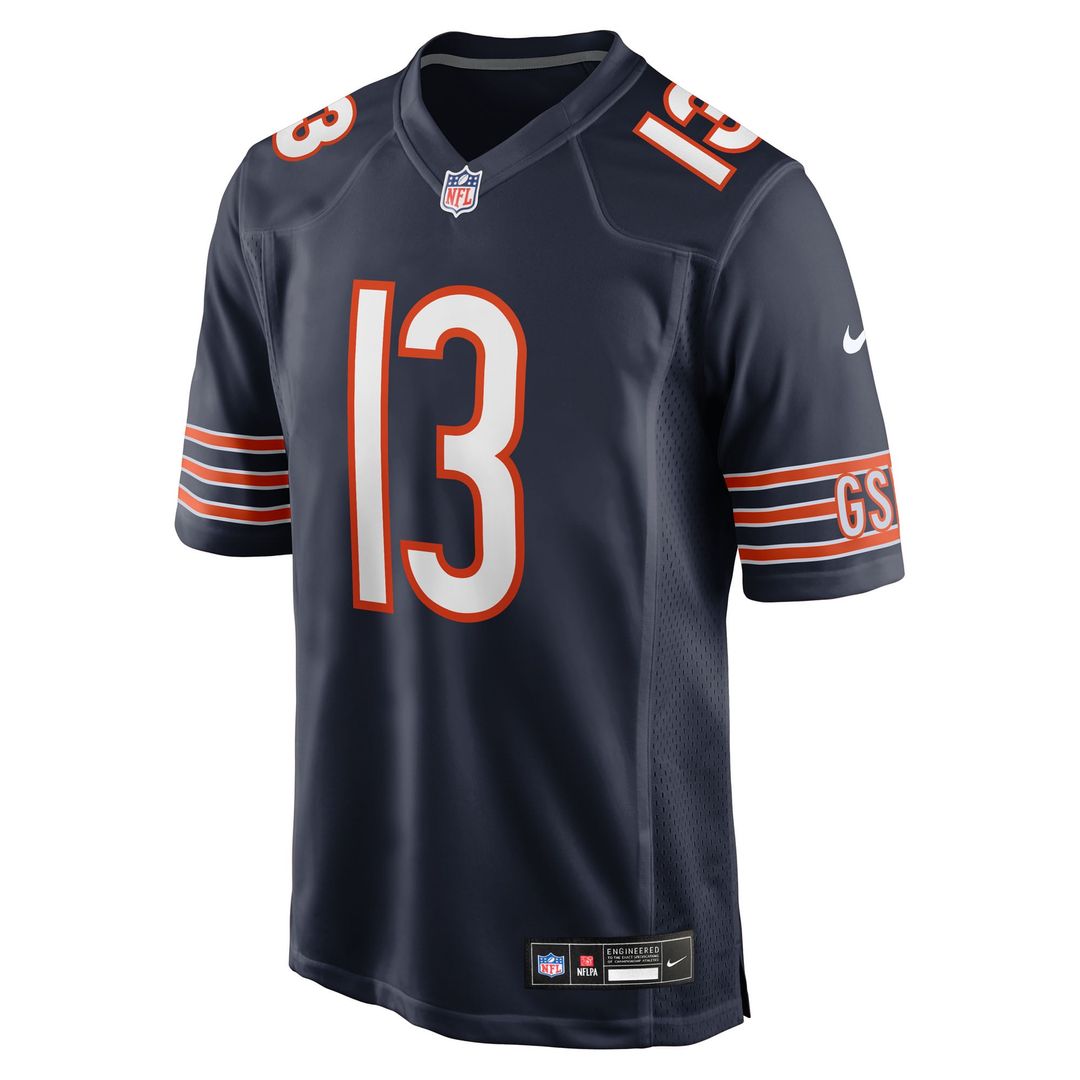 Chicago Bears Maurice Alexander Navy Team Game Jersey product image 2, provided for visual reference and product detail