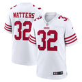 San Francisco 49ers Ricky Watters White Retired Player Game Jersey product image 1, provided for visual reference and