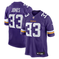 Minnesota Vikings Aaron Jones Purple Game Player Jersey product image 1, provided for visual reference and product detail