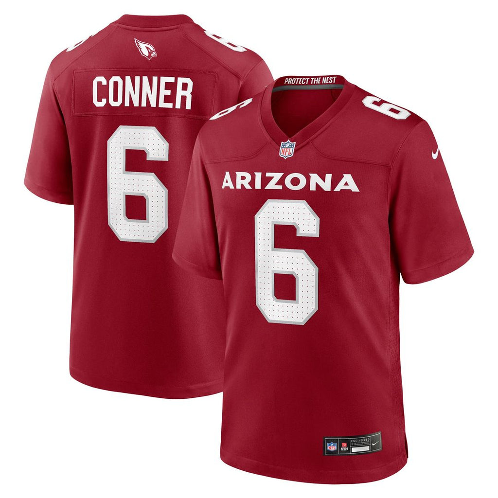 Arizona Cardinals James Conner Cardinal Home Game Jersey product image 1, provided for visual reference and product detail