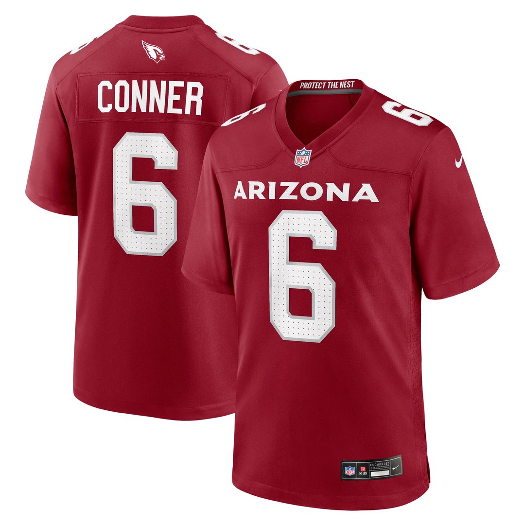 Arizona Cardinals James Conner Cardinal Home Game Jersey product image 1, provided for visual reference and product detail