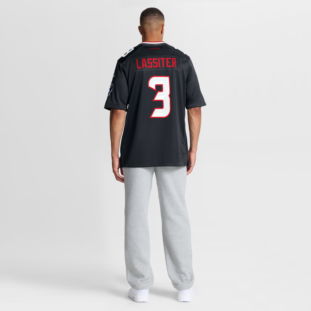 Houston Texans Kamari Lassiter Navy Team Game Jersey product image 5, provided for visual reference and product detail review