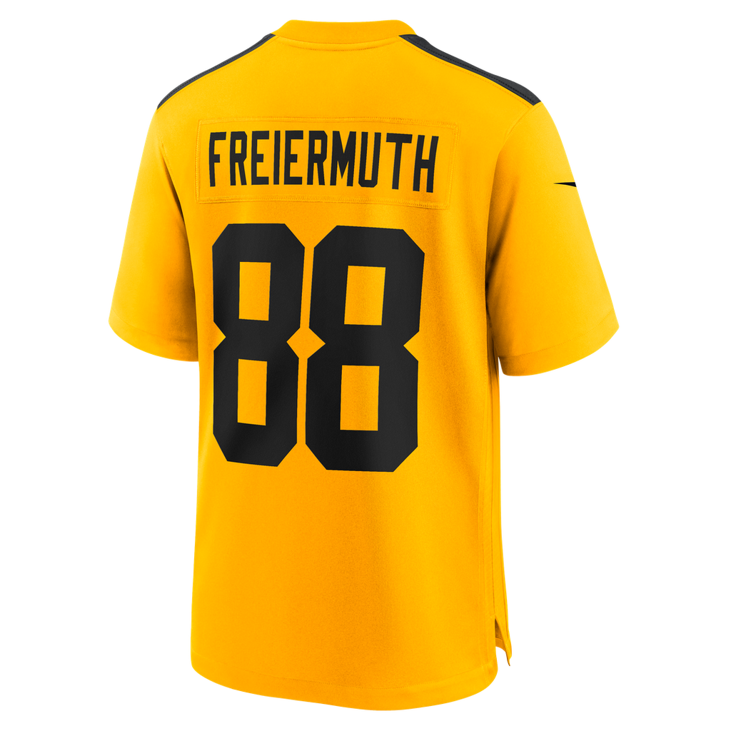 Pittsburgh Steelers Pat Freiermuth Gold Alternate 1933 Throwback Game Jersey product image 7, provided for visual reference