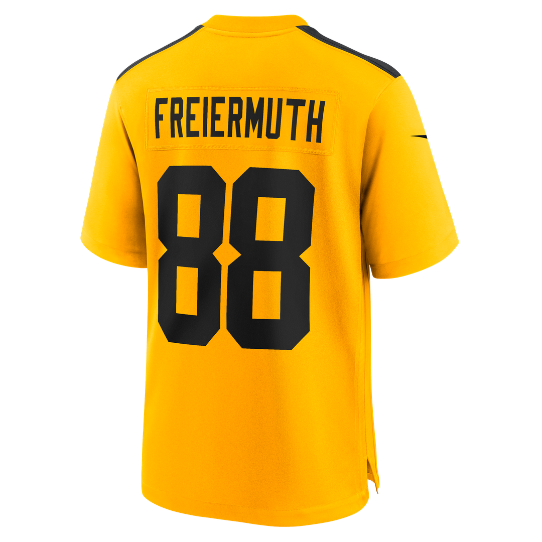 Pittsburgh Steelers Pat Freiermuth Gold Alternate 1933 Throwback Game Jersey product image 7, provided for visual reference