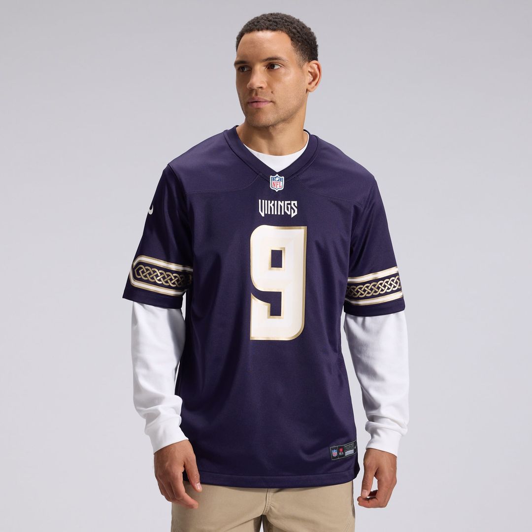 Minnesota Vikings J.J McCarthy Purple 2026 Rivalries Collection Game Jersey product image 2, provided for visual reference