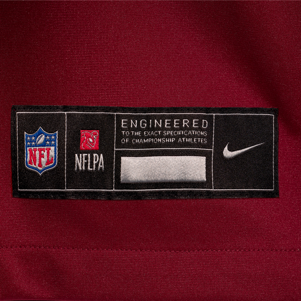 Washington Commanders Car'lin Vigers Burgundy Team Game Jersey product image 6, provided for visual reference and product