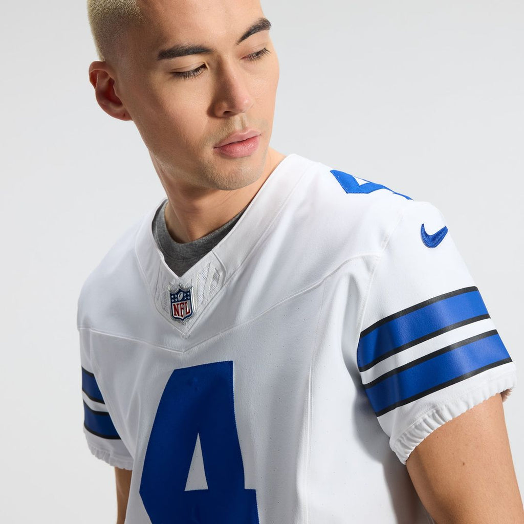 Dallas Cowboys Dak Prescott White Vapor F.U.S.E. Elite Jersey product image 8, provided for visual reference and product