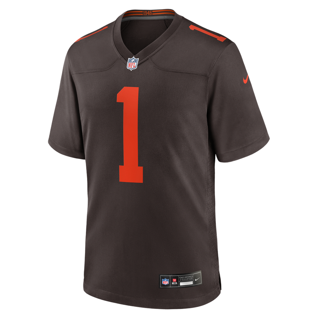 Cleveland Browns KC Concepcion Jr. White Game Jersey product image 8, provided for visual reference and product detail review