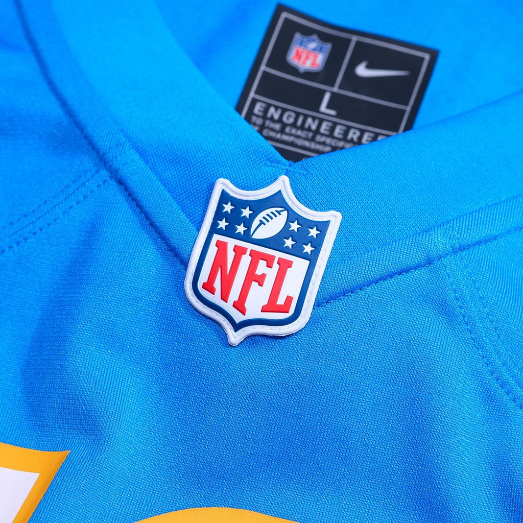 Los Angeles Chargers Denzel Perryman Powder Blue Team Game Jersey product image 4, provided for visual reference and product