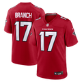 Atlanta Falcons Zachariah Branch Red Team Game Jersey product image 1, provided for visual reference and product detail