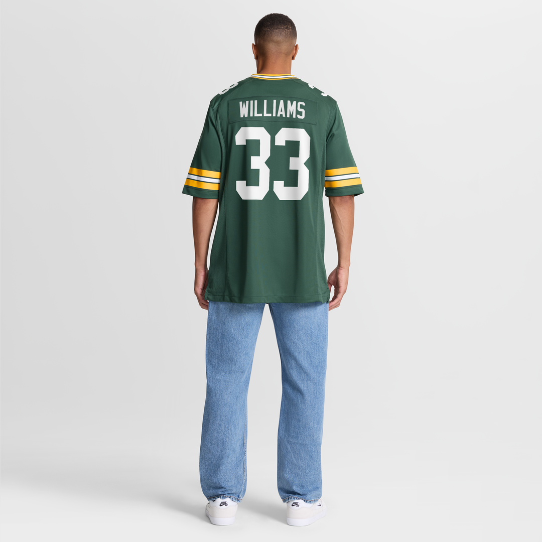 Green Bay Packers Evan Williams Green Game Jersey product image 8, provided for visual reference and product detail review