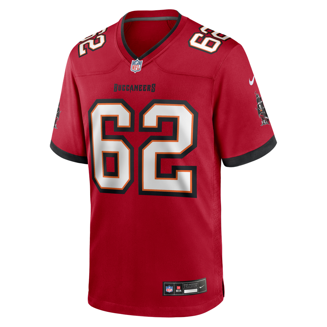 Graham Barton Pick No. 26 Red Player Game Jersey product image 2, provided for visual reference and product detail review