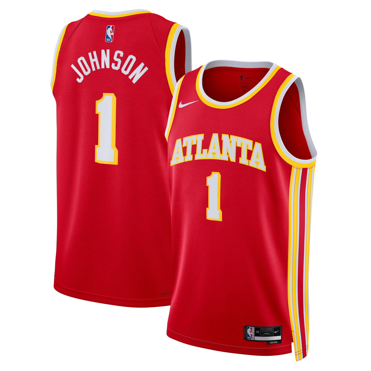 Atlanta Hawks Nike Icon Edition Swingman Jersey - Red product image 2