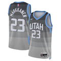 Lauri Markkanen Utah Jazz 2025/26 City Edition Swingman Jersey - Gray - Unisex product image 1, provided for visual