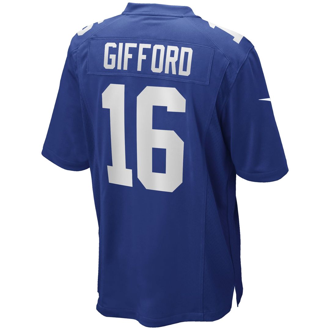 New York Giants Frank Gifford Royal Game Retired Player Jersey product image 3, provided for visual reference and product