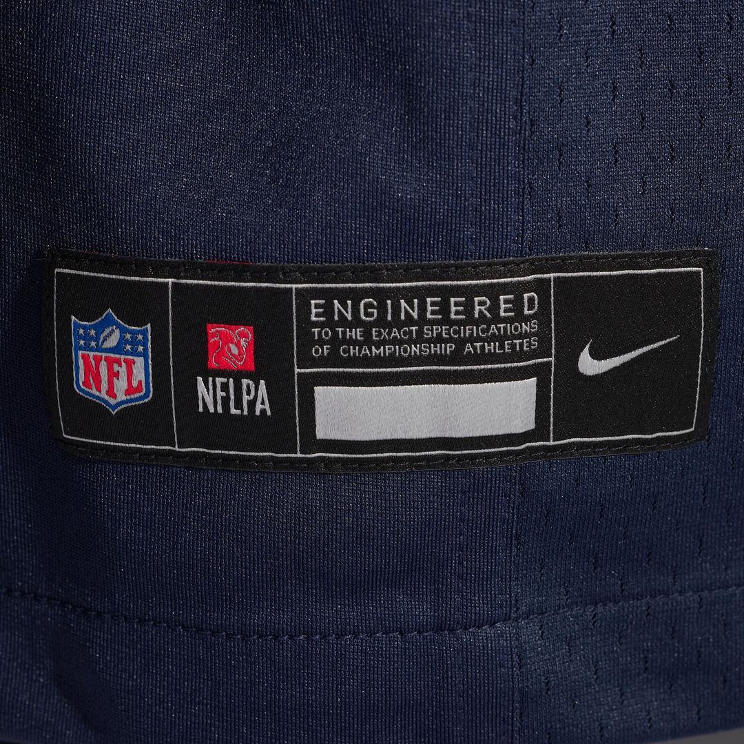 Chicago Bears Darnell Wright Navy Game Jersey product image 6, provided for visual reference and product detail review