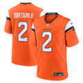 Denver Broncos Patrick Surtain II Orange Team Game Jersey product image 1, provided for visual reference and product detail