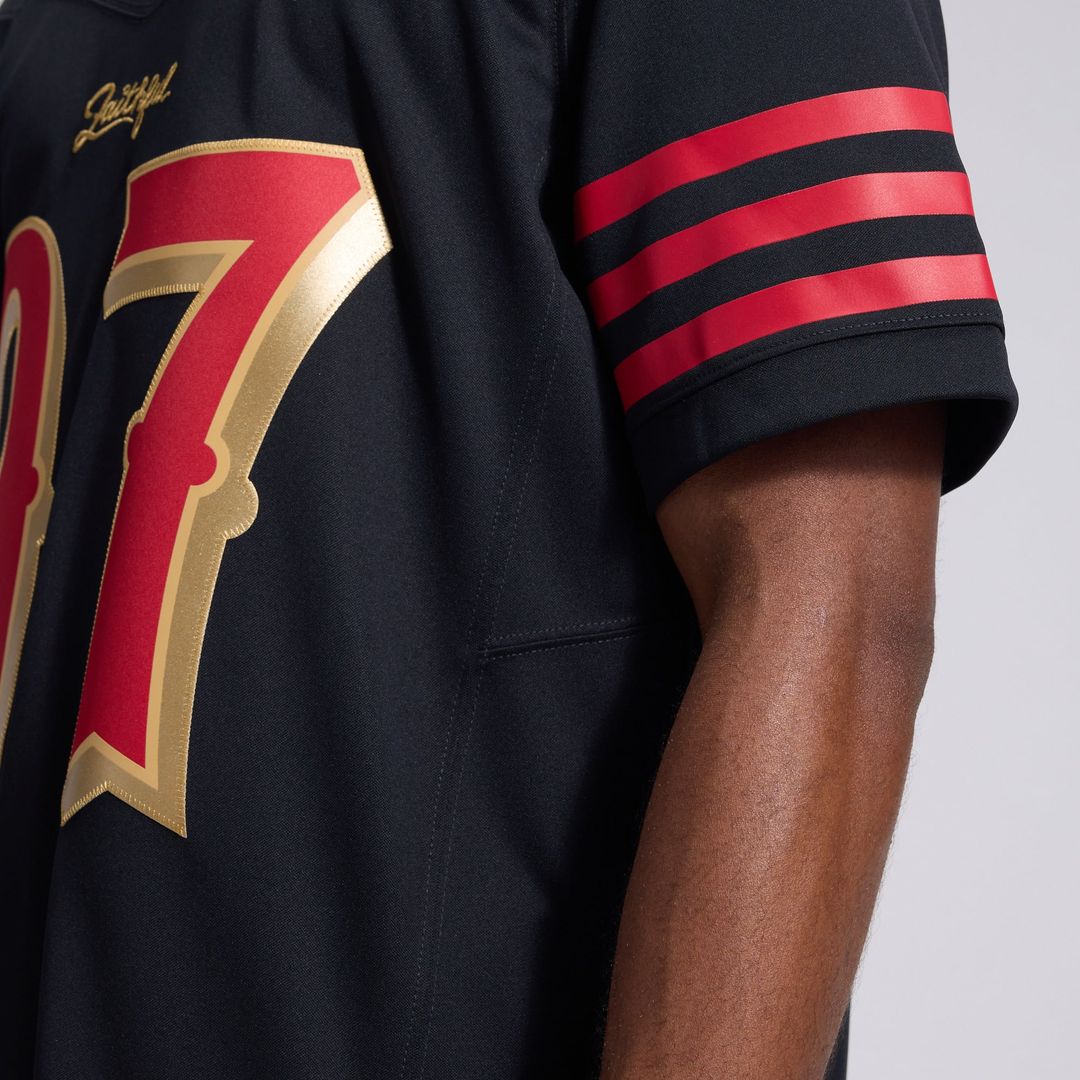 San Francisco 49ers Nick Bosa Black Rivalries Collection Stitched Limited Jersey product image 15, provided for visual