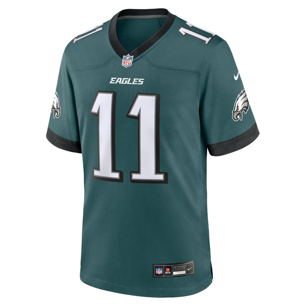 Philadelphia Eagles A.J. Brown Kelly Green Alternate Game Player Jersey product image 28, provided for visual reference and