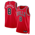 Chicago Bulls Icon Edition Swingman Basketball Jersey - Red - Yuki Kawamura - Unisex product image 1, provided for visual