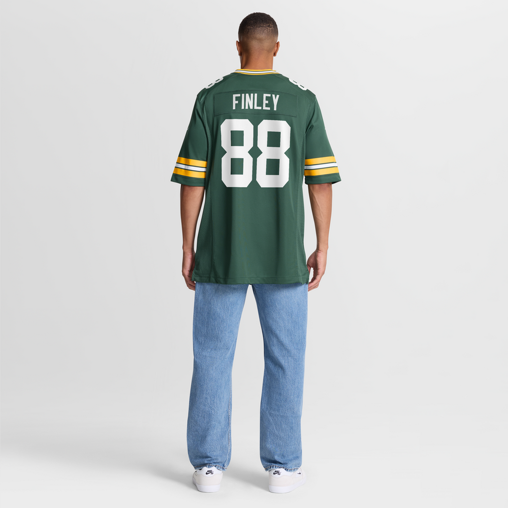 Green Bay Packers Jermichael Finley Green Game Retired Player Jersey product image 8, provided for visual reference and